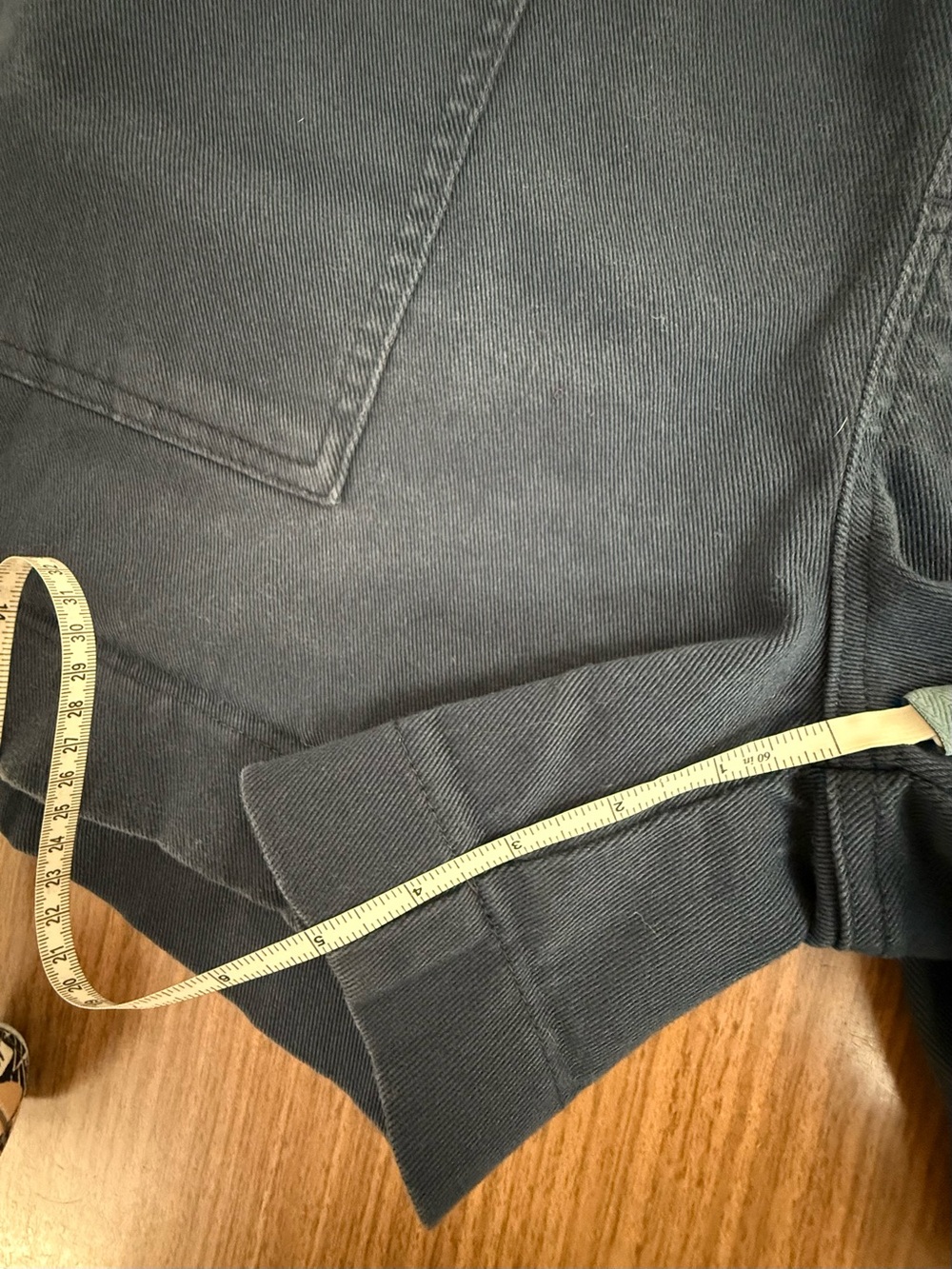 Lee Navy High rise Elastic-Waist Cotton Jean Shorts - Picture 6 of 8